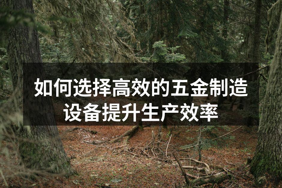 现代化的五金制造设备